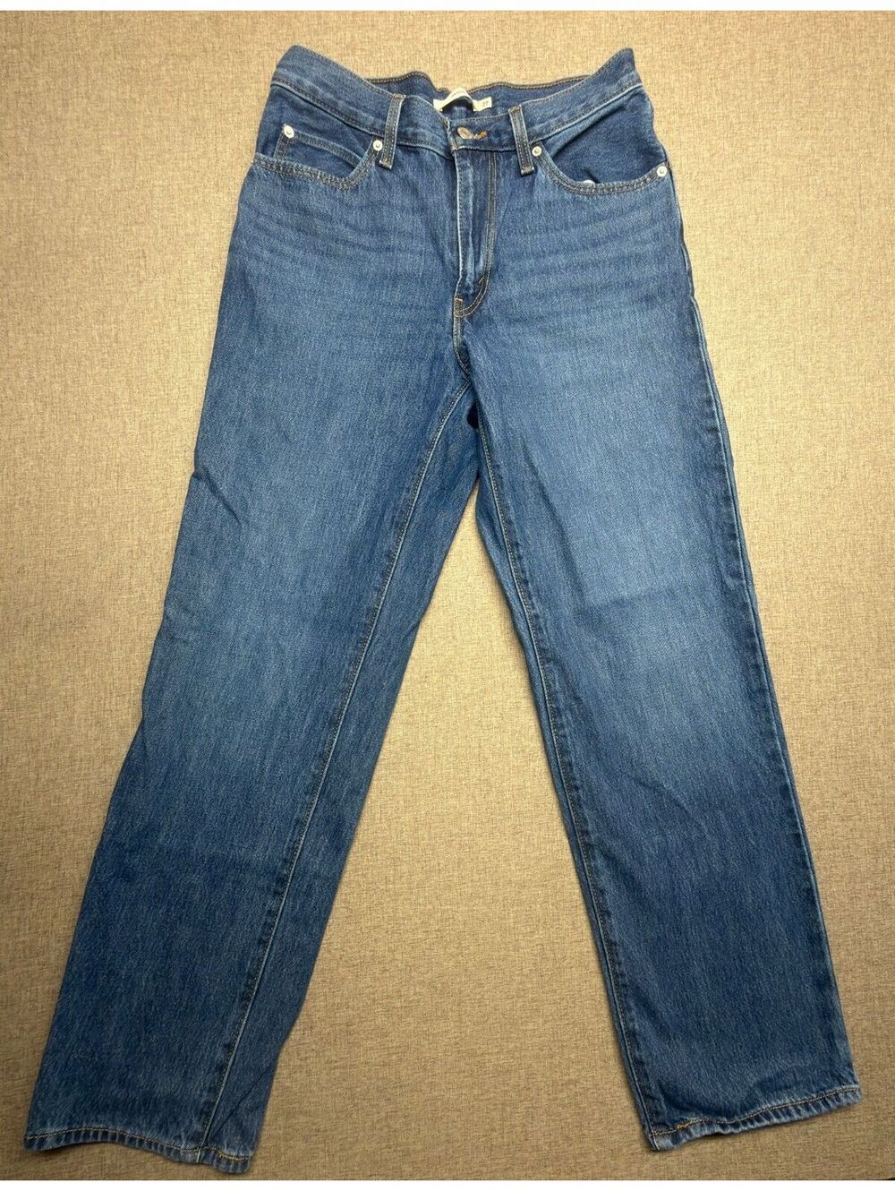 LEVI'S '94 Baggy Jeans High Rise Straight Wide Leg Medium Wash Size 27